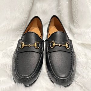 Gucci flat leather loafers